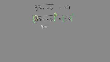 Solving Root Equations - Cube Root