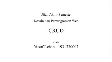 Desain dan Pemrograman Web - Ujian Akhir Semester