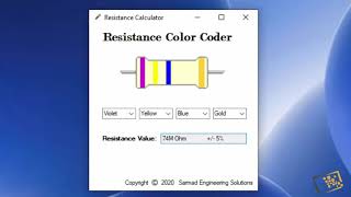 Resistance Calculator Software (English) | Sarmad Engineering Solutions screenshot 2