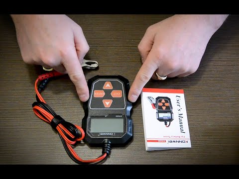 Видео: Распаковка. Тестер аккумуляторных батарей KONNWEI KW208