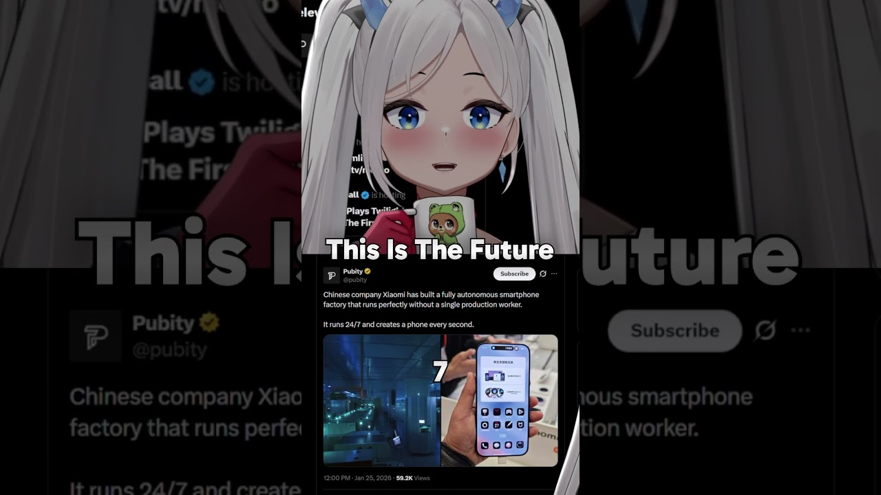 Chinese Company Launches First Fully Autonomous Factory #xiaomi #newsshorts #news #reacts