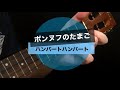 ポンヌフのたまご/ハンバートハンバート/入門コード4つで弾けるウクレレ初心者練習曲【シンプル簡単コード譜】おかあさんといっしょ・横山だいすけ・三谷たくみ