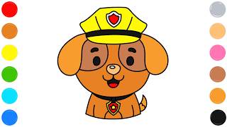 🐶 Dog Coloring Page for Kids | Cute Adorable Puppy Drawing 🎨