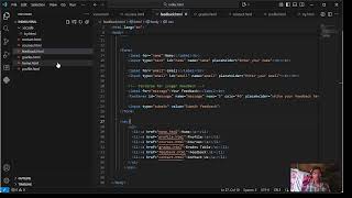 FEEDBACK PAGE USING ONLY HTML | SIMPLE BEGINNER PROJECT