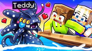 I Pretended to be BABY LEVIATHAN in ONE RAFT (Minecraft)