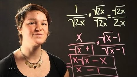 The Rules for Dividing With Radicals When the Radical Numerator Is on Top : Radical Numbers