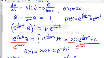 Tank Mixture - An Application of Solving First Order Linear Differential Equation