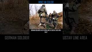 GERMAN SOLDIERS ARE PATROLLING IN  GUSTAV LINE AREA - ITALY