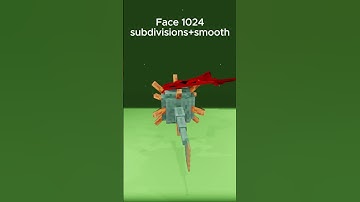 Blender Simulation Minecraft🤩 #3d #animation #blender #minecraft #clothsimulation