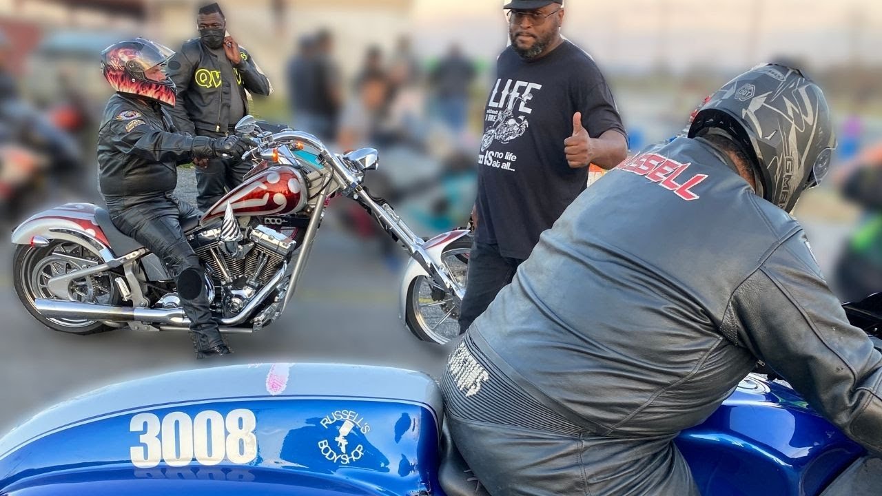 400 POUND Hayabusa Racer STUNS Chopper!