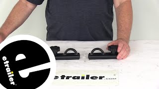 etrailer | Aluminum Tie-Downs for Thule TracRac Sliding Ladder Rack Base Rails Review