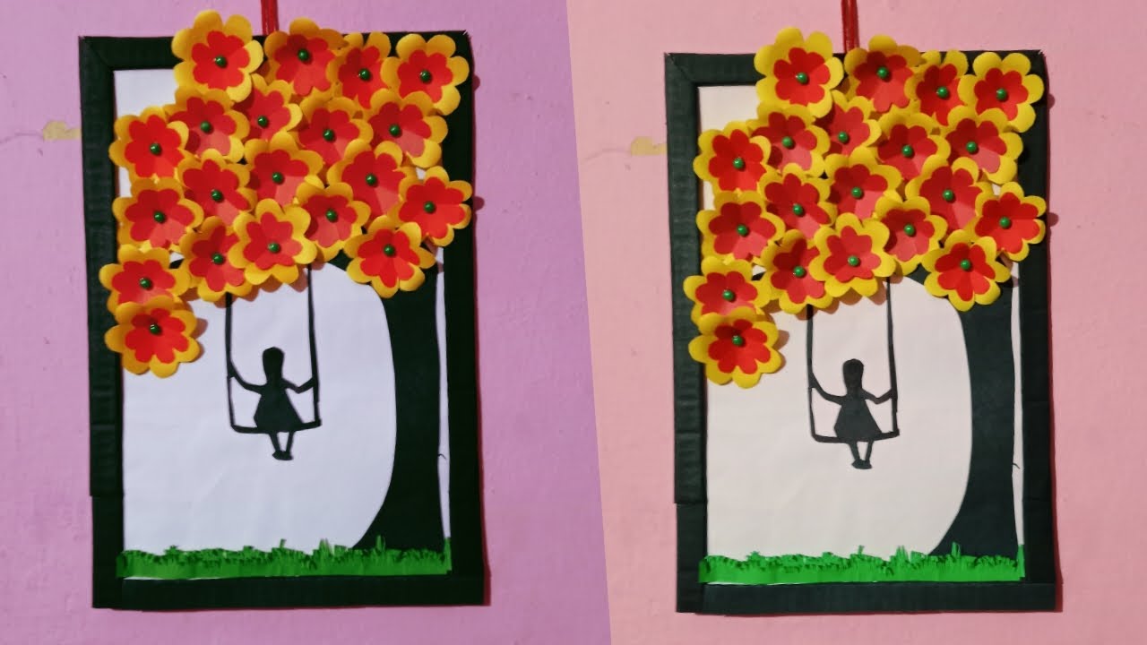 Paper Tree Photo Wall hanging craft Best photo Frame Photo Frame