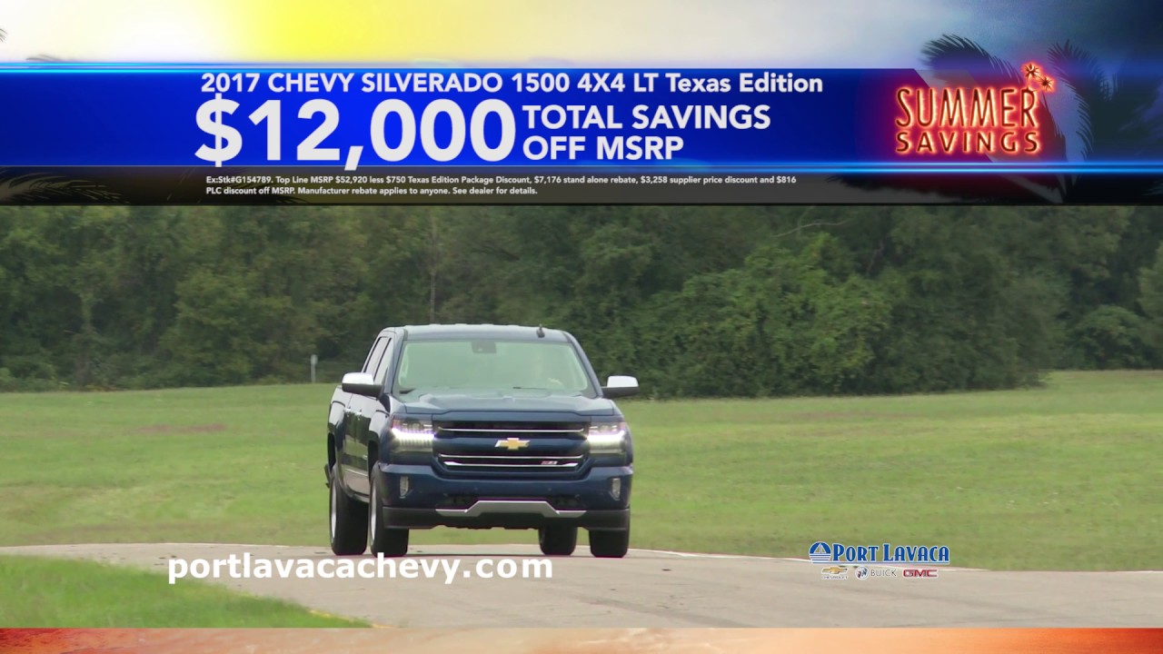 Port Lavaca Chevy Summer Savings July 2017 Youtube