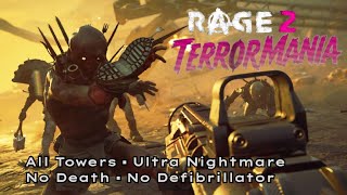 RAGE 2 - Terrormania DLC - All Arenas - Ultra Nightmare - No Death - No Defibrillator