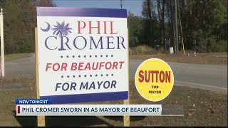 Phil Cromer officially sworn in as Beaufort's newest mayor