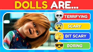 How Scared Are You? FEAR Quiz Challenge | Tier List Quiz 😱