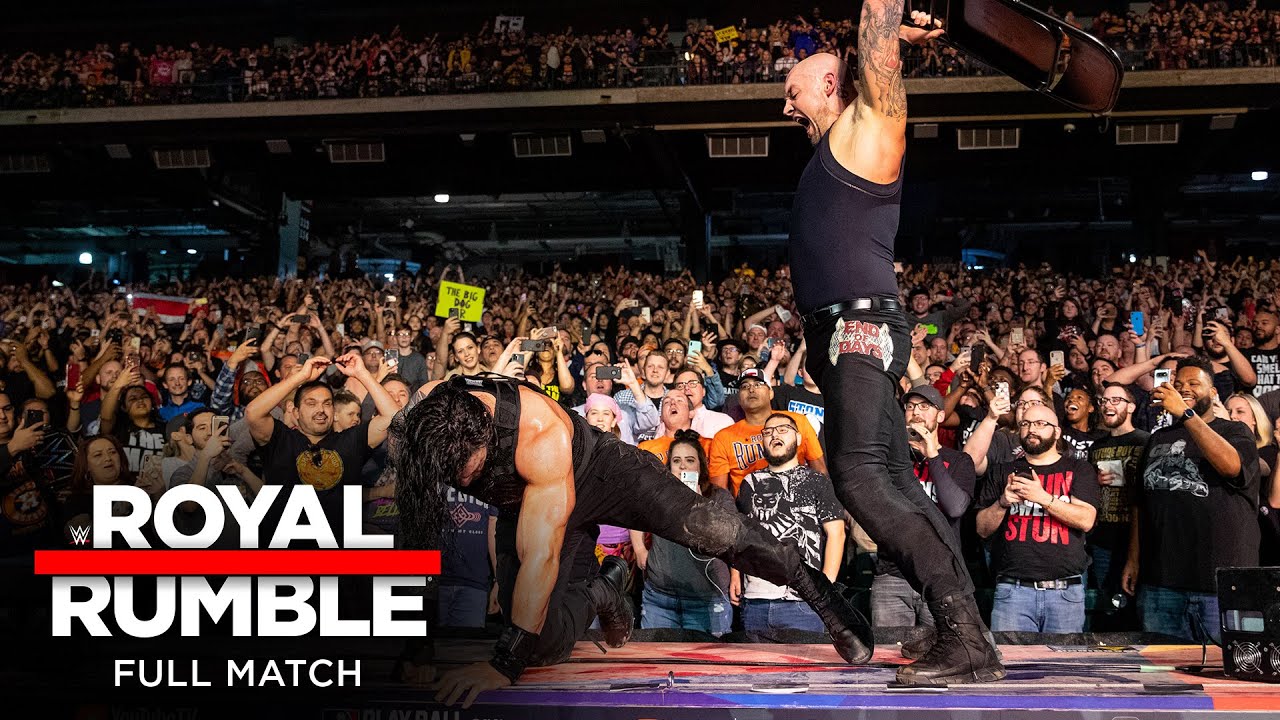 FULL MATCH   Roman Reigns vs King Corbin  Falls Count Anywhere Match Royal Rumble 2020