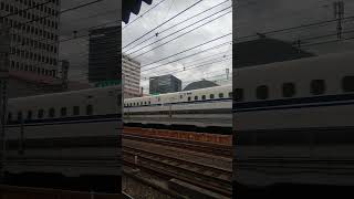 【有楽町駅】試運転中の新幹線N700S系電車 Supreme（スプリーム）JR CENTRAL Shinkansen N700S Yūrakuchō Station Tokyo JAPAN TRAIN
