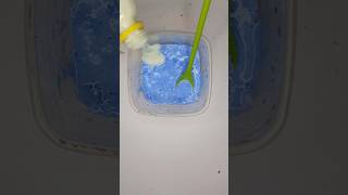 Blue and white Clay Turn into slime