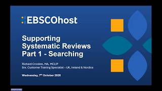 Supporting Systematic Reviews using EBSCOhost Part 1 - Searching