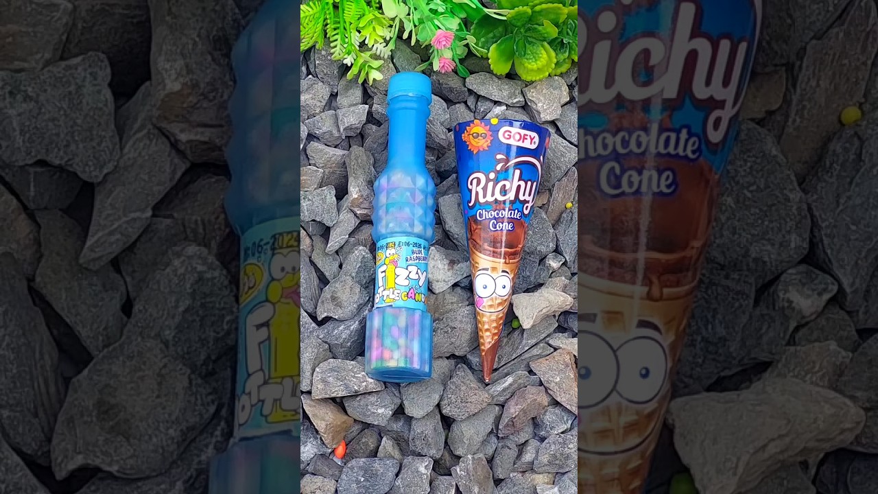 chocolate fill surprise cone unboxing with colourful 🎊bites 
