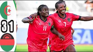 Résumé Malawi vs Algerie 3-1 -Commentaire Français -  Demi-Finale Can Féminine 2026