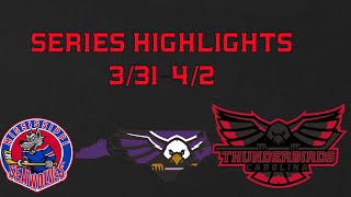 Series Highlights vs Mississippi Sea Wolves 3/31-4/2 by Carolina Thunderbirds TV 265 views 1 year ago 10 minutes, 49 seconds