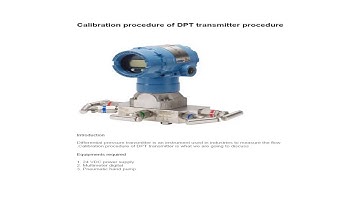 How to calibrate DPT transmitter
