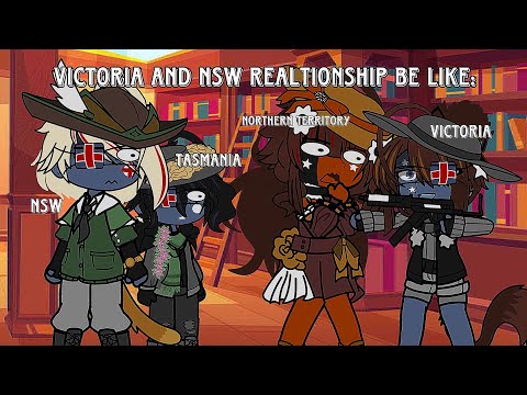 New South Wales and Victoria’s relationship be like | ft: 🇦🇺 | #statehumans #countryhumans