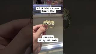Solid Gold 2 Finger Nugget Ring by Ijaz Jewelers Information