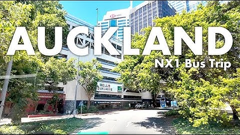 뉴질랜드 오클랜드에서 버스를 타고 오클랜드 시티로 [Auckland NX1 Bus]