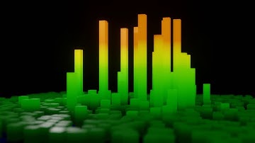 Blender Animation Nodes - EQ Visualiser  - Dream Baby by Roy Orbison