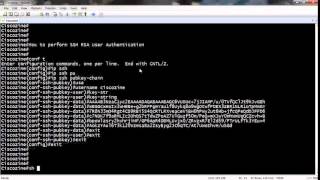 SSH RSA User Authentication