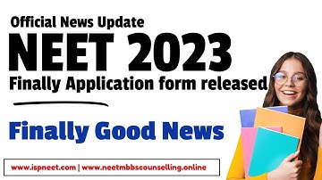 NTA Official Update | Neet 2023 application form released date | Neet 2023 latest news today