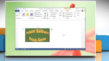 How to Edit a WordArt Object in Microsoft® Word 2013