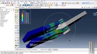 Simulation progressive damage of lug using ductile damage in Abaqus