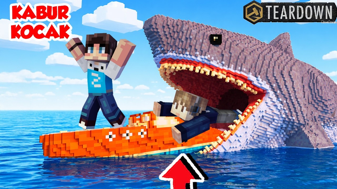 KITA MAIN SIMON SAY DAN BERTAHAN DARI HIU DI TEARDOWN!!!