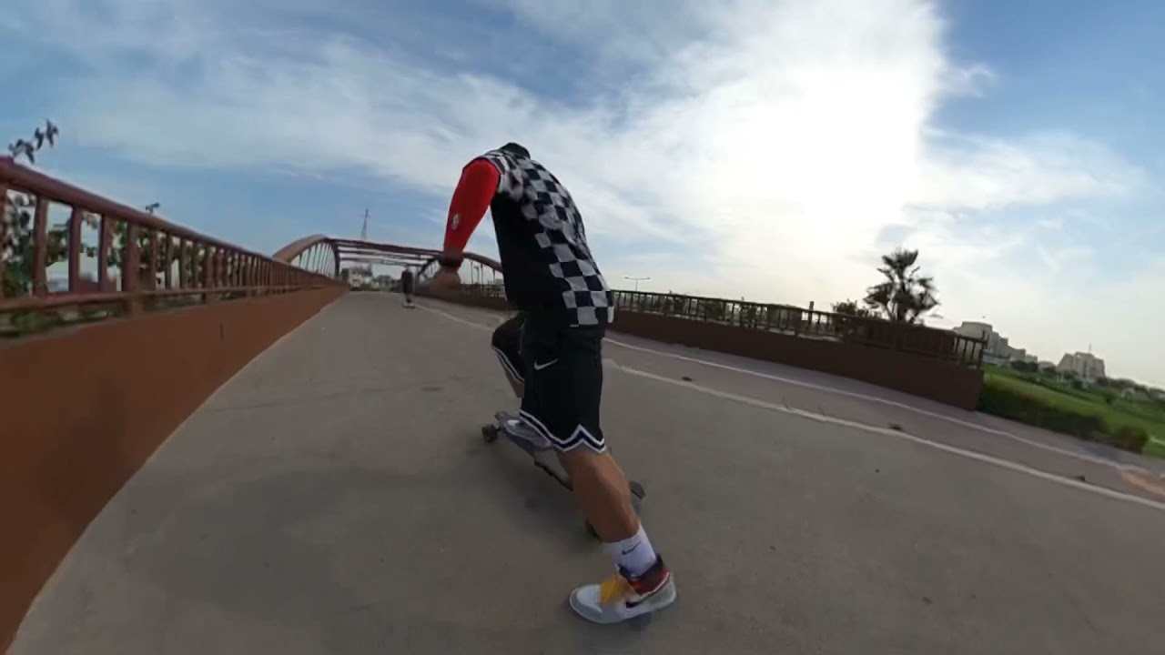 Maxfind max4 pro skateboard test QATAR 2 (go crazy)