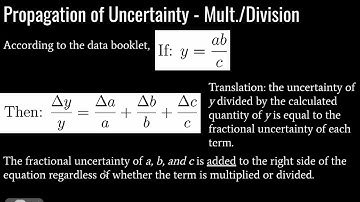 IB Physics - Topic 1.2 - Uncertainty and Measurement - Lesson 2