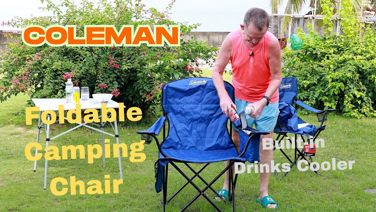 Coleman Large Camping Chair with Cooler - Full Review - YouTube