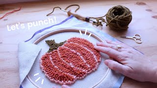 The ultimate guide to PUNCH NEEDLE  new pumpkin kit