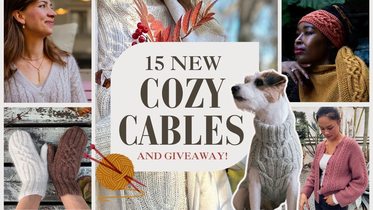 15 NEW Irresistible Cable Knitting Patterns + Giveaway! - YouTube