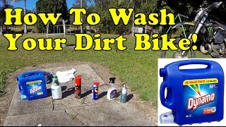 How To Wash Your Dirt Bike - JoeJoeMoto Style.