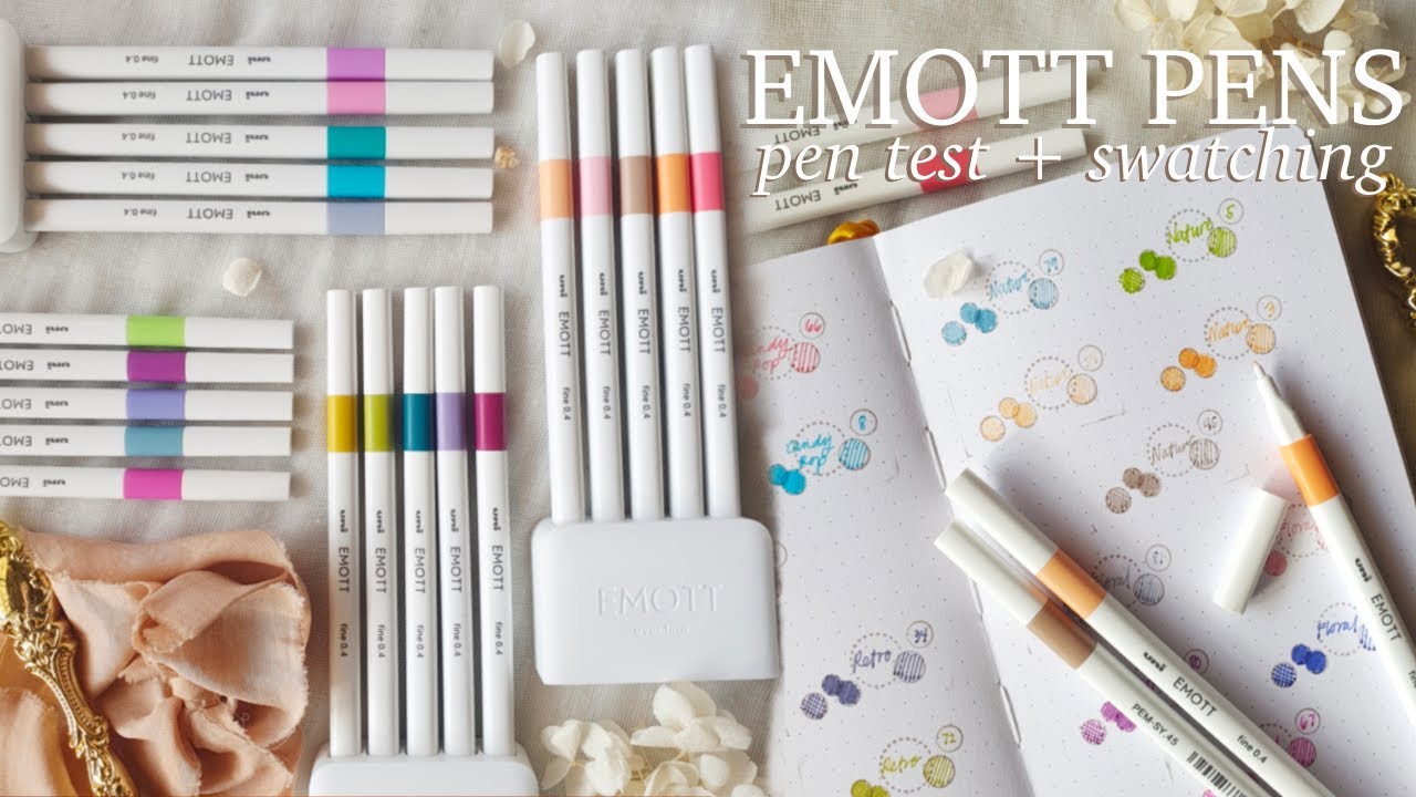 EMOTT everfine pens review • swatching and pen test