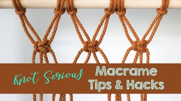 Macrame Tutorial | Tips & Hacks: How To Space Your Knots!