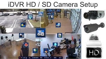 Analog / HD CCTV Camera Hybrid Setup for iDVR Surveillance DVRs