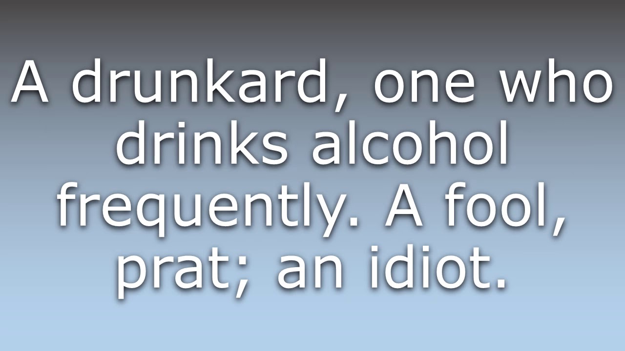 What does Tosspot mean? YouTube