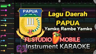 Lagu Daerah PAPUA - Yamko Rambe Yamko - KARAOKE (Lirik karaoke) | #flstudiomobile