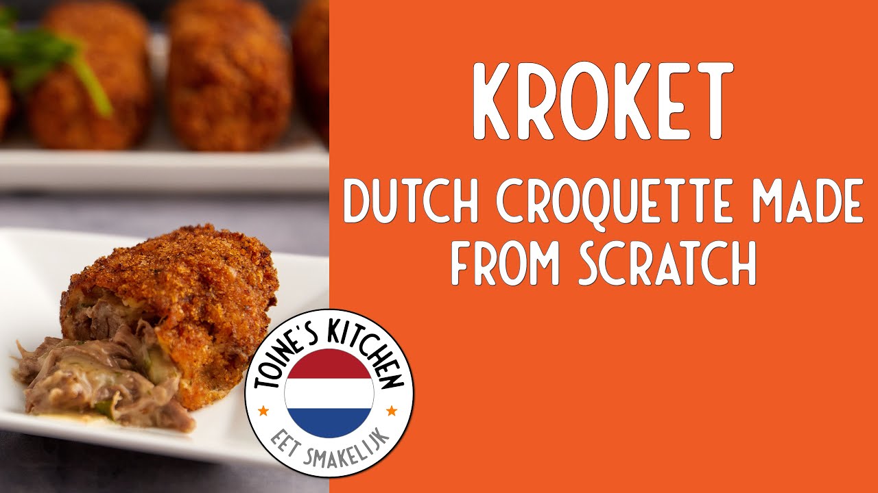 How to make Kroket Dutch Beef Croquette from scratch YouTube