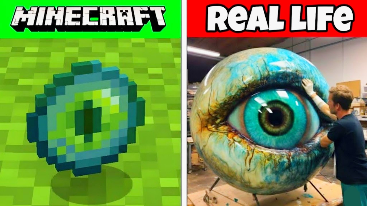 Minecraft Mobs vs Real Life!